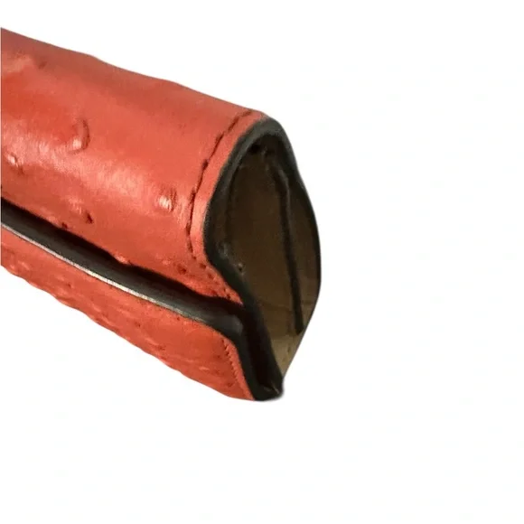 Kate Spade Alexander Avenue Isabeli Crossbody Wallet Ostrich Leather Ember Orang - Picture 5 of 6